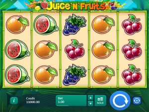 Juice and Fruits paytable3